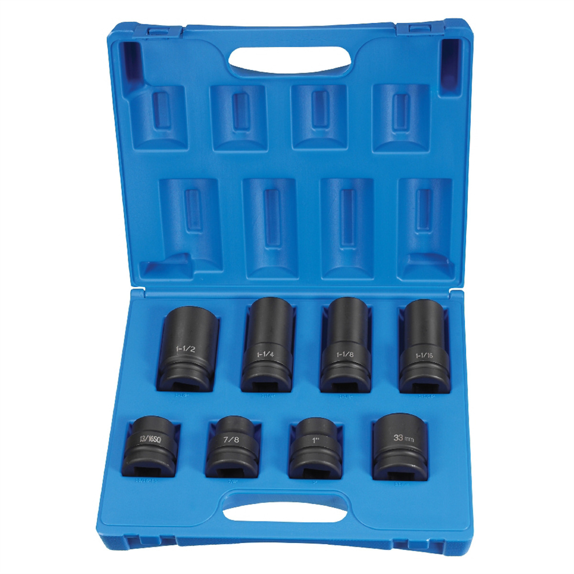 Grey Pneumatic Truck Wheel Impact Socket Set — 1in. Drive, 8-Piece, Chrome-Molybdenum, Model# GRE9154